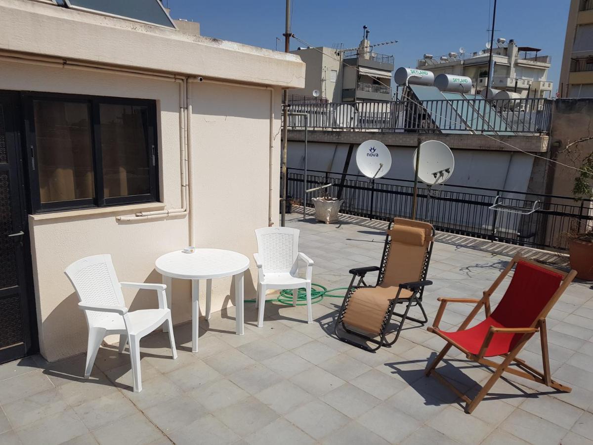 Terrace Roof Room @ Koridallos Metro St. & Piraeus Port Exterior foto