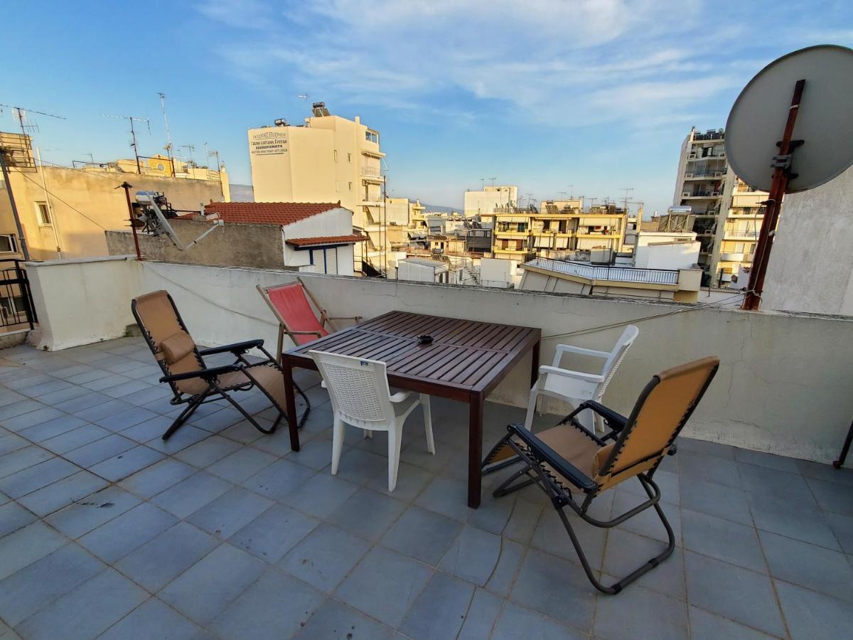 Terrace Roof Room @ Koridallos Metro St. & Piraeus Port Exterior foto